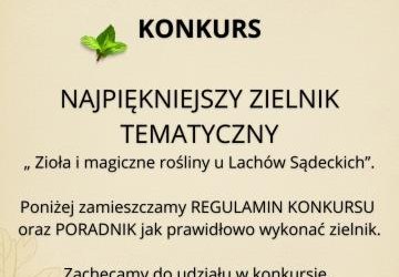 KONKURS - NAJPIĘKNIEJSZY ZIELNIK TEMATYCZNY