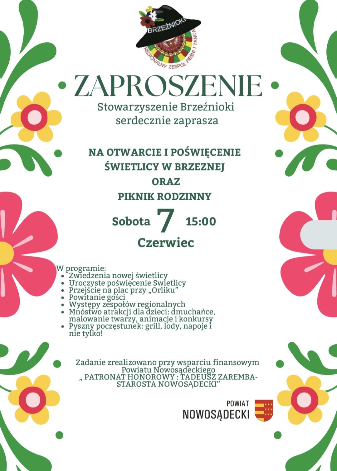 Otwarcie i poświęcenie Świetlicy w Brzeznej