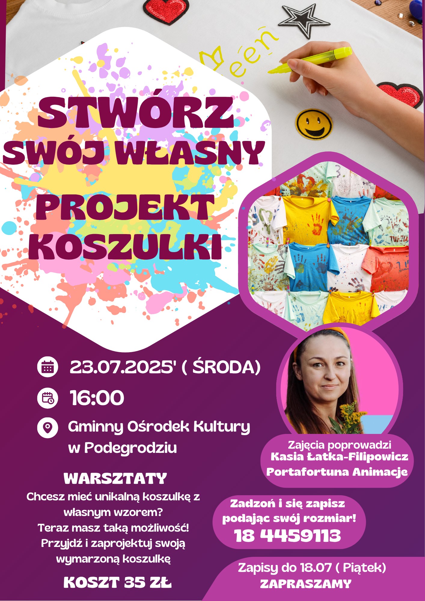 STWÓRZ SWÓJ WŁASNY PROJEKT KOSZULKI