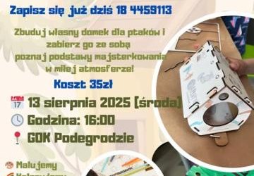 Warsztaty - karmnik dla ptaków