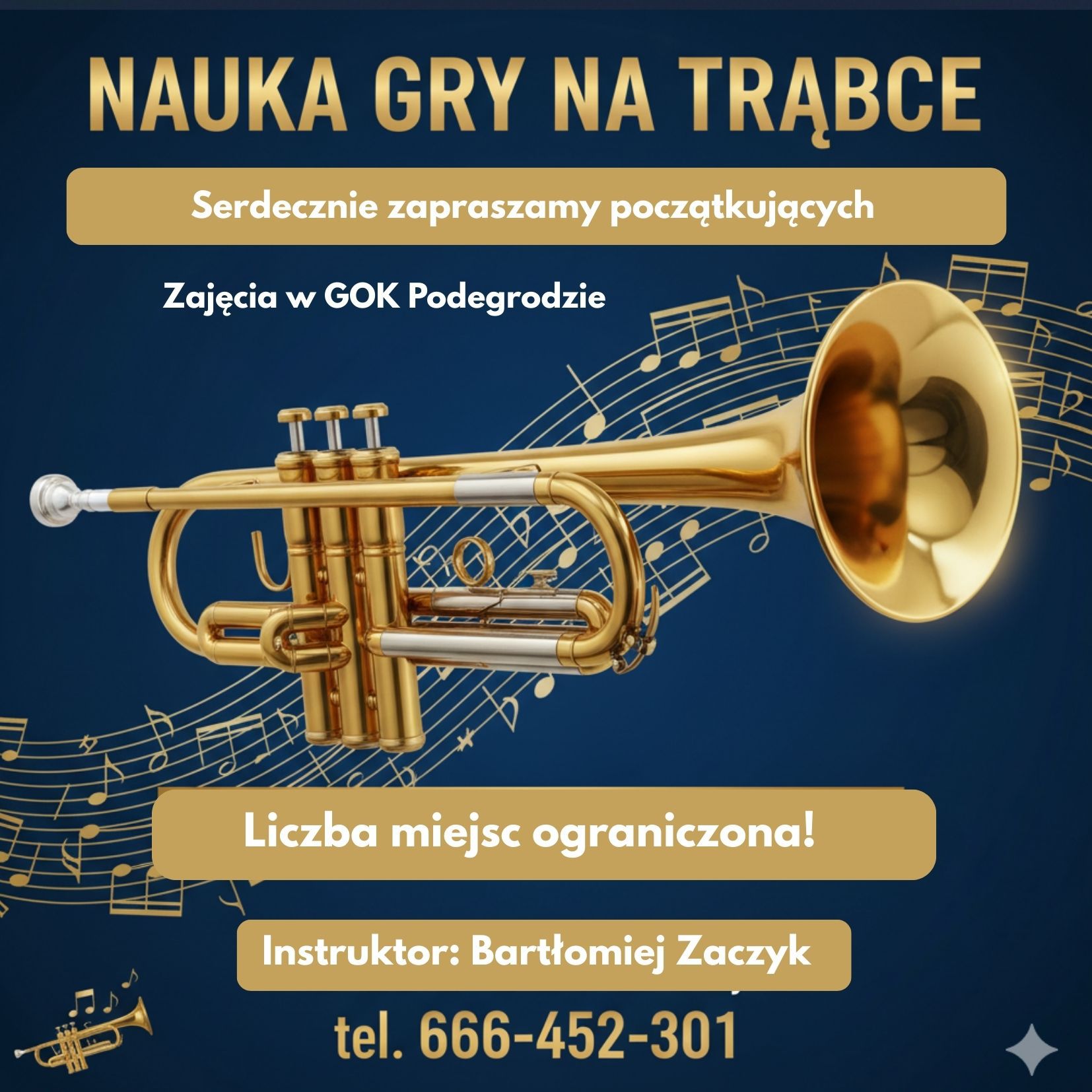 Nauka gry na trąbce