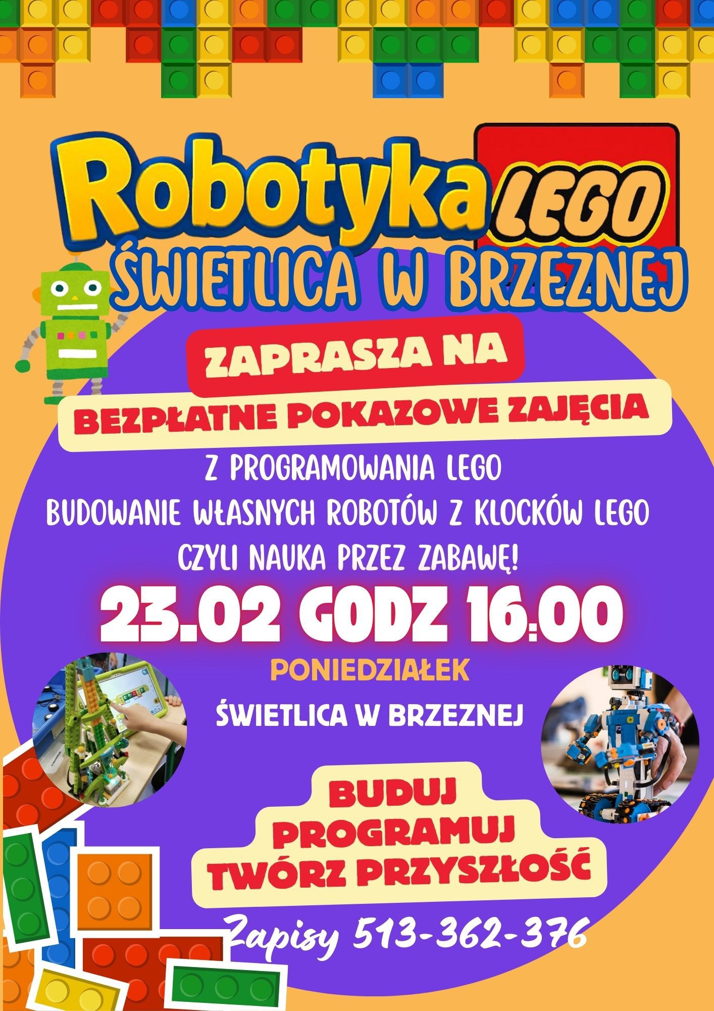Zajęcia pokazowe Robotyka LEGO - Filia w Brzeznej