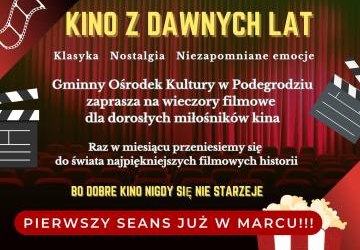 Kino z dawnych lat – filmowe powroty do klasyki w GOK Podegrodzie