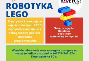 Startujemy z warsztatami LEGO w Naszacowicach!