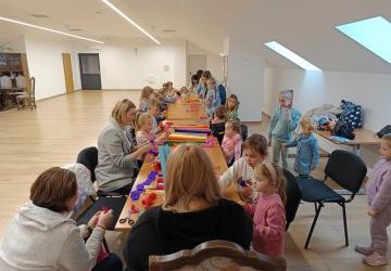 Warsztaty Bibułkarskie w naszej świetlicy w Brzeznej