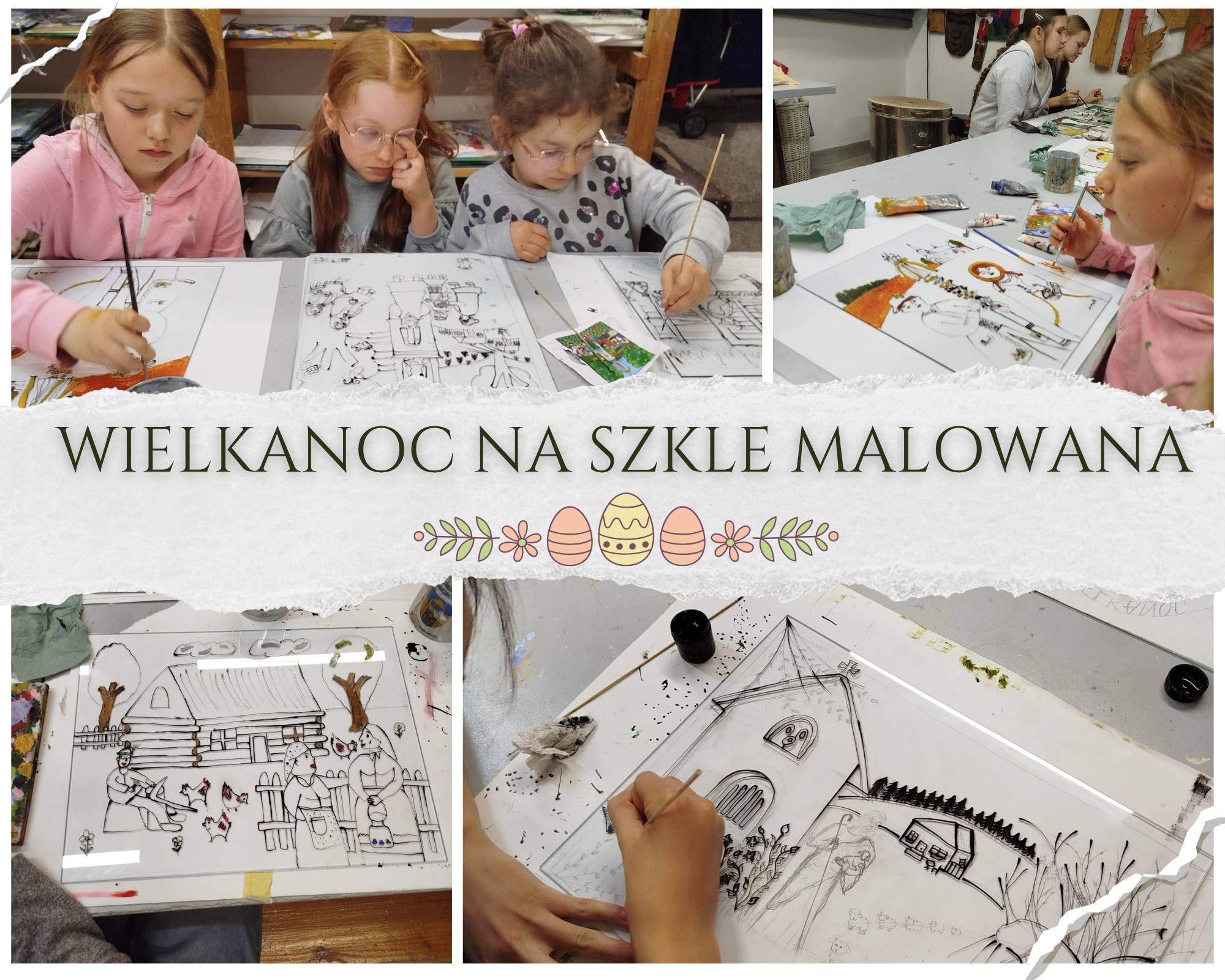 Wielkanocne inspiracje w szkółce malowania na szkle 🌿🐣