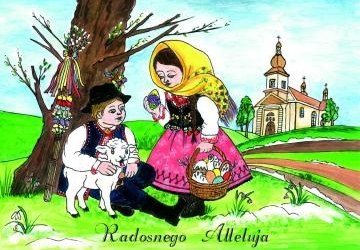 Wielkanocne życzenia od Dyrekcji i Pracowników Gminnego Ośrodka Kultury w Podegrodziu 🌿🐣