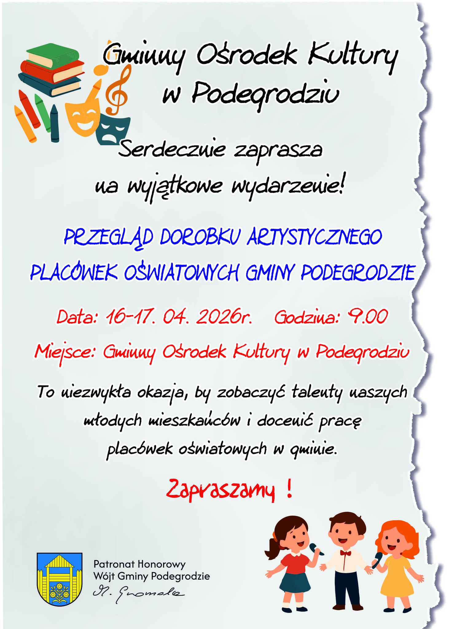 Przegląd Dorobku Artystycznego Placówek Oświatowych Gminy Podegrodzie