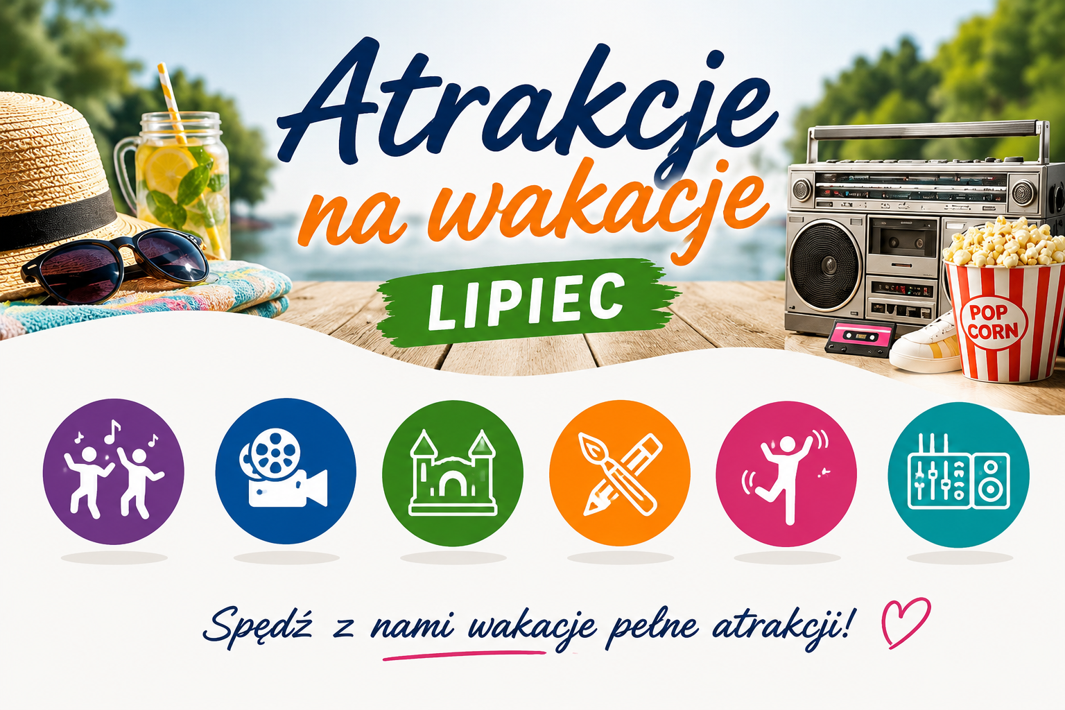 ☀️ Wakacyjne Atrakcje w GOK i Świetlicach Gminy Podegrodzie