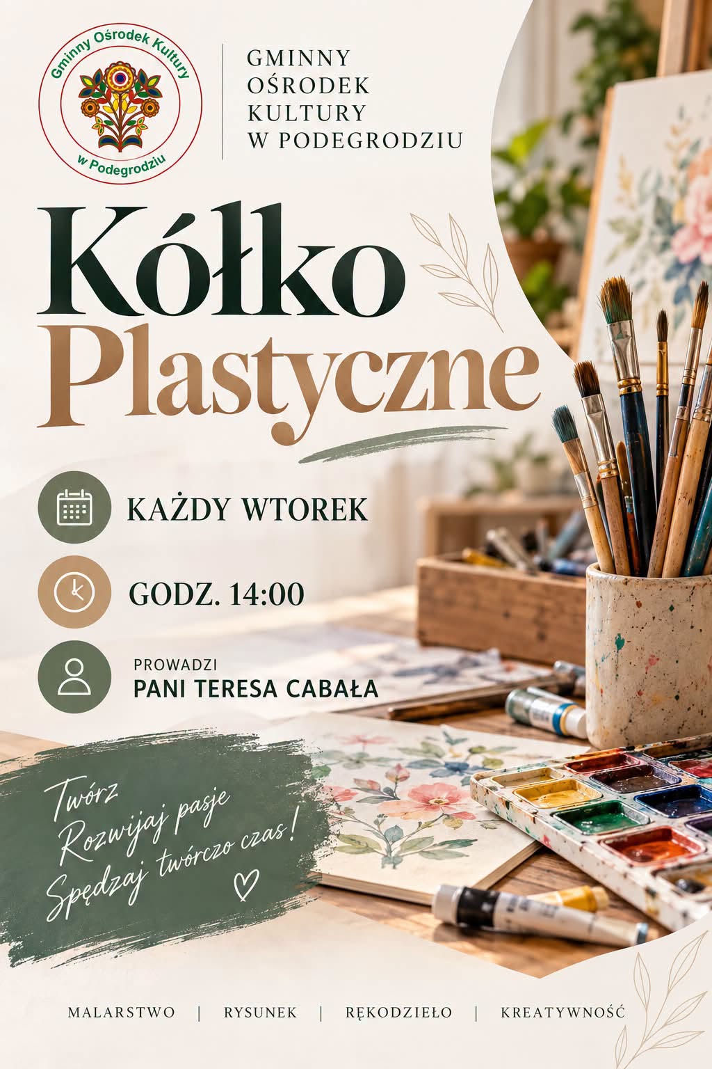 🎨 Kółko Plastyczne w Gminnym Ośrodku Kultury w Podegrodziu